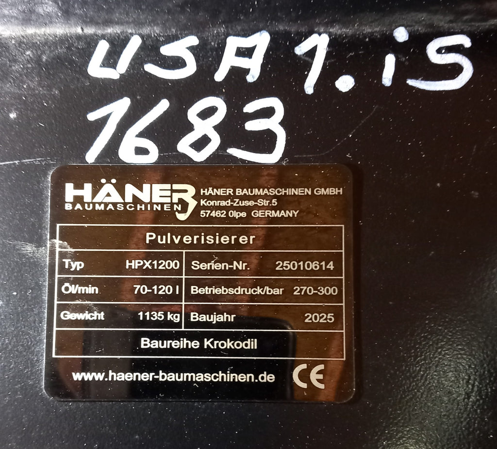 Pulveriser HPX1200 SteypuKlippur