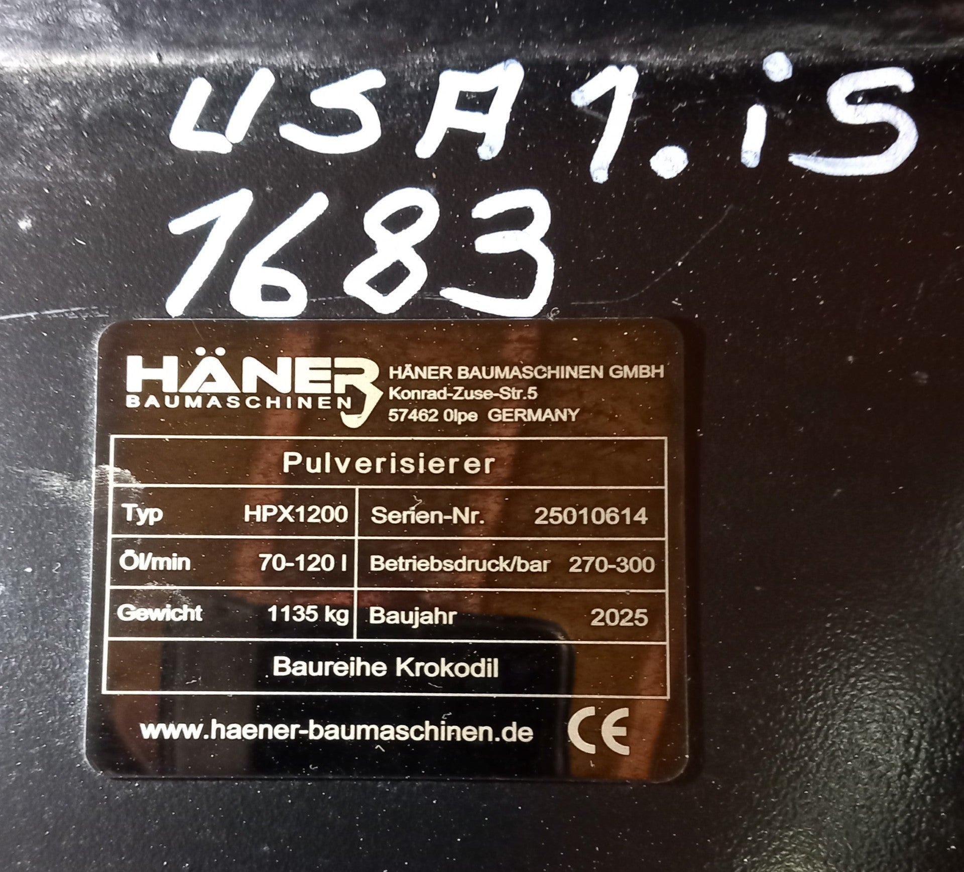 Pulveriser HPX1200 SteypuKlippur