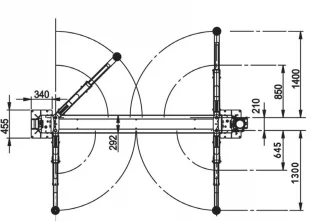 Bílalyfta – Dunlop 2 pósta – 4 tonna – 1 fasa