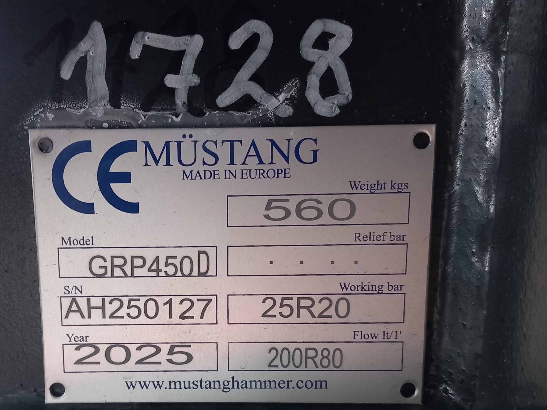 Mustang GRP450D Grabbi