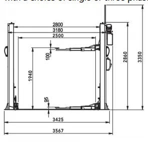 Bílalyfta – Dunlop 2 pósta – 4 tonna – 1 fasa